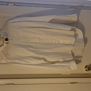 Ralph lauren men's button down Oxford shirt,White, 171/2 36-37